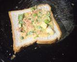A picture of step 2 of Vegetables Stuff Bread Sandwich.