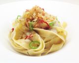 Foto del passaggio 6 della ricetta Lasagnette con crema di melanzane e mollica al parmigiano tostata
