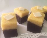 Foto langkah ke 5 dari resep Brownies Coklat Keju Kukus.