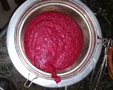 A picture of step 4 of Beet root shikanji.