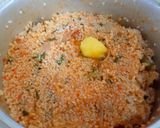 A picture of step 7 of Broken rice tomato bath.