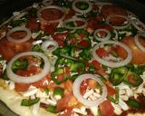 صورة لخطوة 4 من وصفة بيتزا الخضروات 🍕