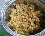 A picture of step 1 of Fried Spring Rolls with Curried Chicken Filling.