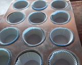 A picture of step 7 of Mocha Muffins with Whipped Cream Topping.