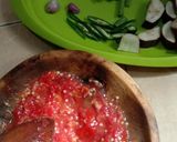 Foto langkah ke 2 dari resep Terong balado plus kacang panjang.