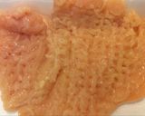Hình bước làm 8 của món Ức gà nhồi cơm rau và cheese
