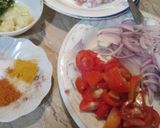 A picture of step 1 of Chicken masala.