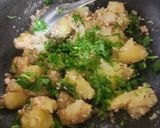 A picture of step 7 of Vrat Farali Thali: Potato Peanut Kadhi, Barnyard Khichdi, Rajgira Potato Paratha, Potato Sabzi.