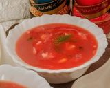 A picture of step 6 of Red Hot and sour soup.