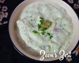 A picture of step 2 of Avocado Raita.
