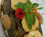 A picture of step 1 of Stuffed Grape Leaves in Olive Oil (Lebanese).