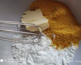 A picture of step 2 of Cornmeal sugar sprinkle cake bytes.