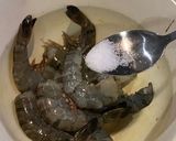 Foto langkah ke 8 dari resep Spaghetti Telur Asin dengan Udang.