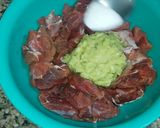 A picture of step 1 of Tala hua gosht Hyderabadi.