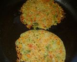 A picture of step 4 of Uttapams.