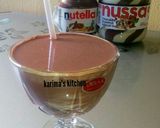 A picture of step 1 of Banana nutella smoothie.