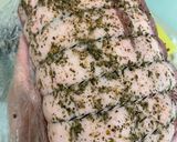 A picture of step 1 of Roast pork with apple sauce.