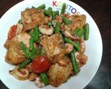 Foto langkah ke 3 dari resep Tumis Tahu udang kacang panjang.