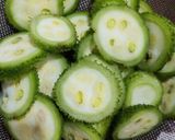 A picture of step 1 of Spiny gourd pakodas (Kakrol bajji).
