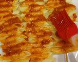 A picture of step 2 of Pizza Pasta Sticks.