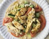 A picture of step 3 of Honey and Mustard Chicken Wraps.