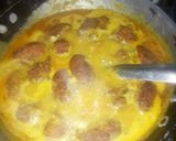 A picture of step 8 of Raw banana peanut kofta curry.