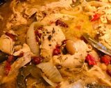 A picture of step 8 of Crockpot Zesty 2-Bean Shredded Chicken Chili.