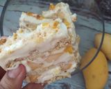 Gambar langkah 6 resipi Mango float ice cream#pinkboxcereal.