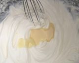 A picture of step 2 of No churn mulberry swirl ice cream.