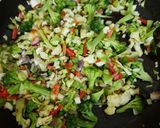 A picture of step 2 of Veg Fried Rice.