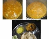 A picture of step 4 of Soya chaap gravy.