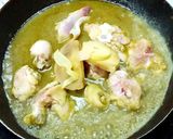 A picture of step 3 of Green Curry with Chicken and Fresh Bamboo Shoots.