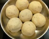 A picture of step 2 of Rice Laddu.