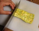 A picture of step 13 of Tamagoyaki (Japanese omelette).