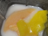 Licuado🥤de Mango🥭y Melón🍈refrescante🍹🥛🧋