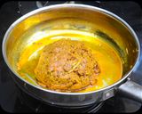 A picture of step 8 of Raw Mango Thokku.