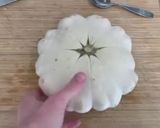 A picture of step 2 of Stuffed patty pan.