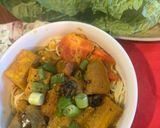 A picture of step 4 of Eggplant Stew with Fermented Rice (Cà bung nấu mẻ).