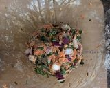 A picture of step 5 of Baked carrot fritters with carrot tops - vegan.