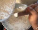 A picture of step 2 of Fufu with egusi soup.