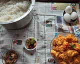 A picture of step 7 of Prawn Dum Biryani.