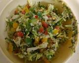 Cabbage Tri colour bell peppers Cheese Chilli Sandwich recipe step 1 photo