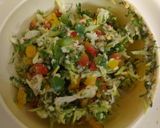 A picture of step 1 of Cabbage Tri colour bell peppers Cheese Chilli Sandwich.