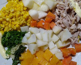 Foto del paso 1 de la receta: Salpicón de Pollo con PERA y Verduras