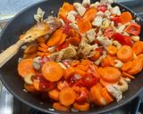 A picture of step 20 of Chicken with Cashews, Bell Peppers, and Carrots.