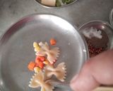 A picture of step 3 of Farfalle Pasta in Cheesy White Sauce.