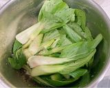 A picture of step 1 of Bok Choy/Pickled Mustard Greens Dumplings.