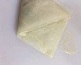 A picture of step 4 of Qeema Samosa |How to Fold a Samosa Perfectly|Homemade Samosas.