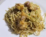 Foto del paso 4 de la receta: Espaguetis con langosta salteada y jamón pierna