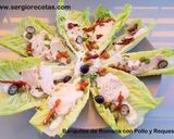 Foto del paso 4 de la receta: Barquitas de romana con pollo y requesón